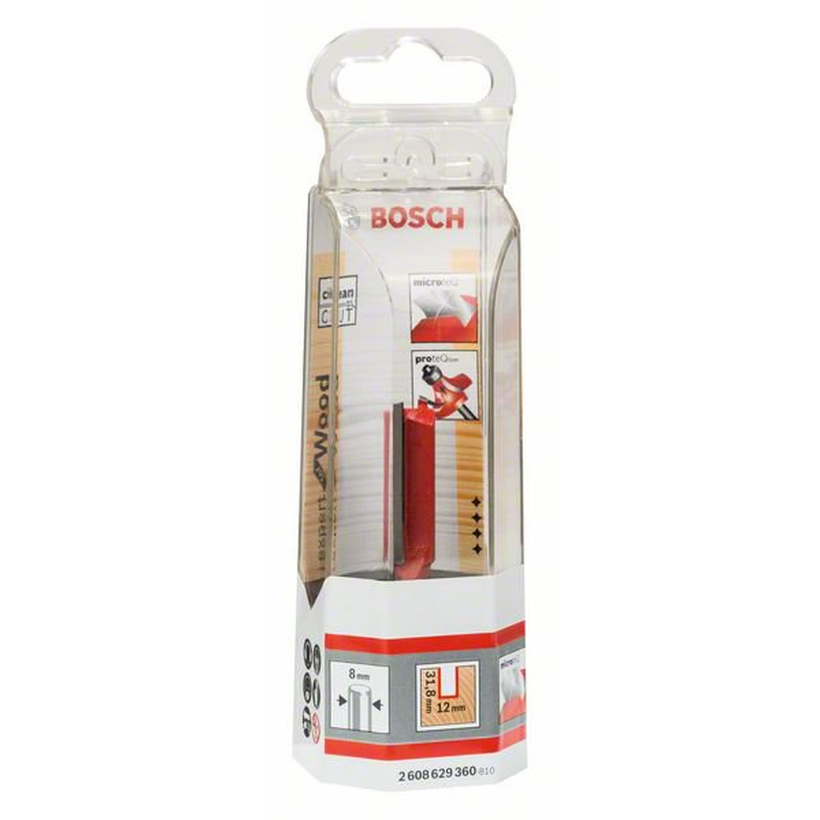 Фреза пазовая Bosch Expert S8/D12/L31,8 2608629360