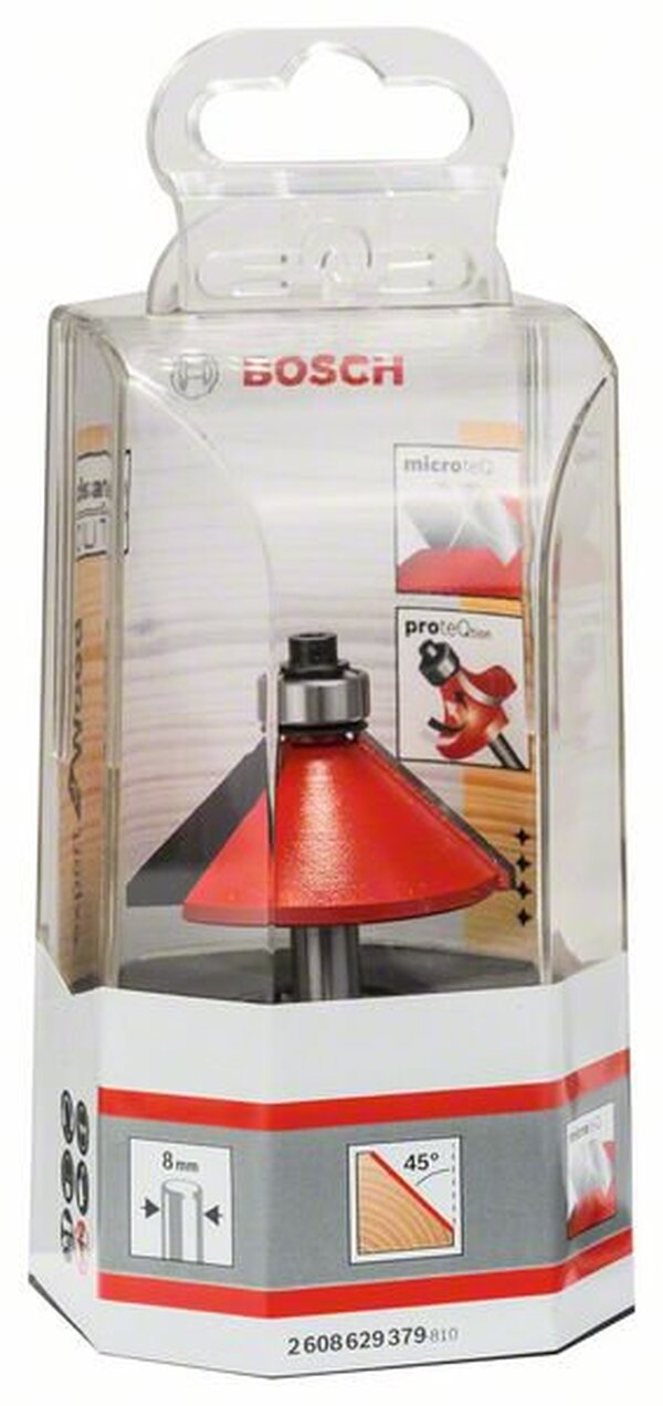 Фреза фасочная Bosch Expert S8/D44/L18,5/45° 2608629379