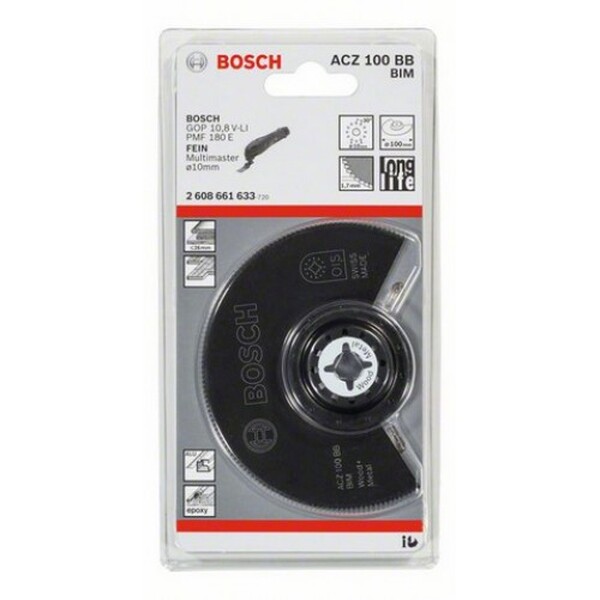 Насадка для мультитула Bosch Wood/Metal 100мм 2608661633