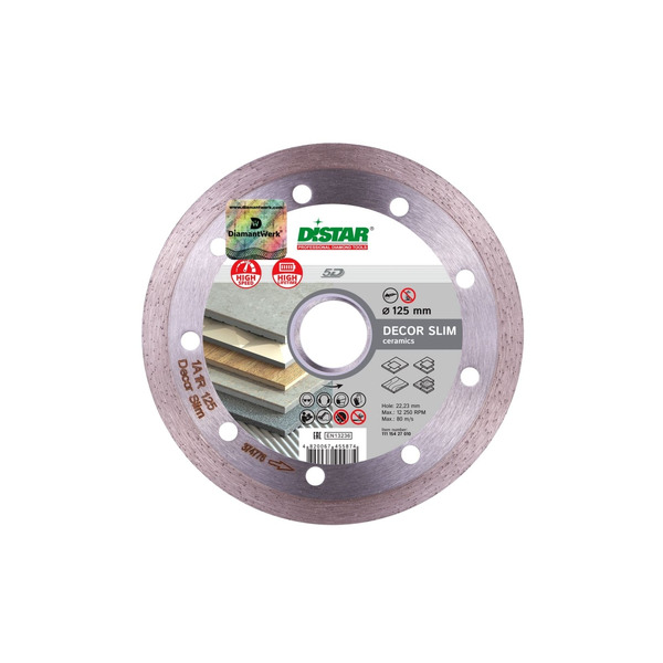 Диск алмазный DiStar Decor Slim 1A1R 125*1.2*8*22.23 11115427010