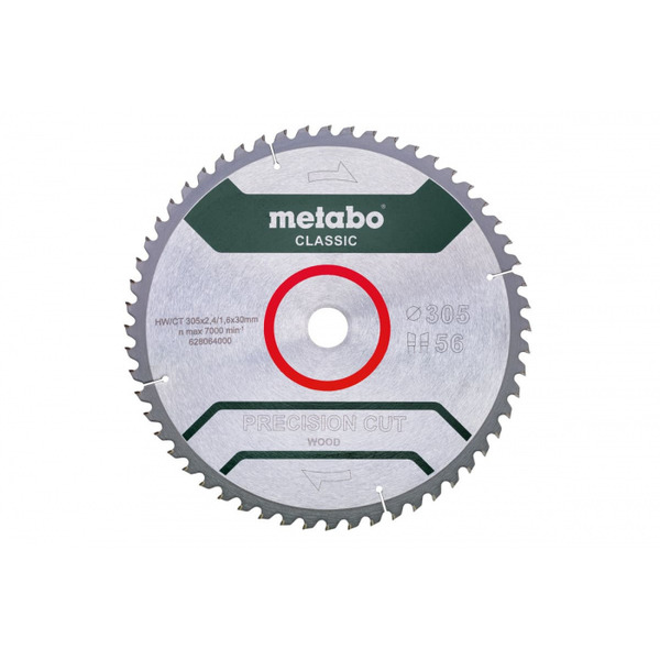 Диск пильный Metabo 305*30 HM 56WZ 5отр 628064000