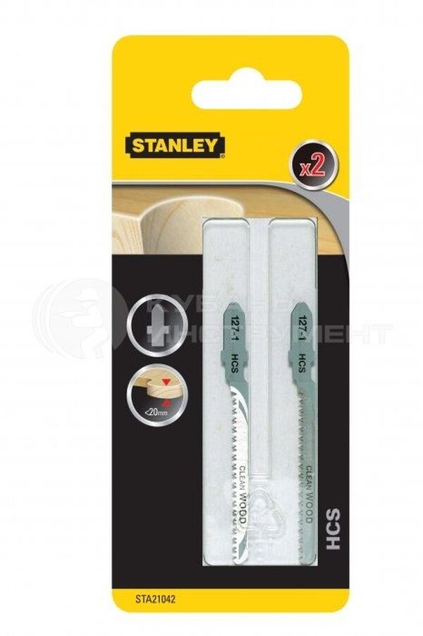 Пилки для лобзика по дереву Stanley HCS T101AO (2шт) STA21042-XJ