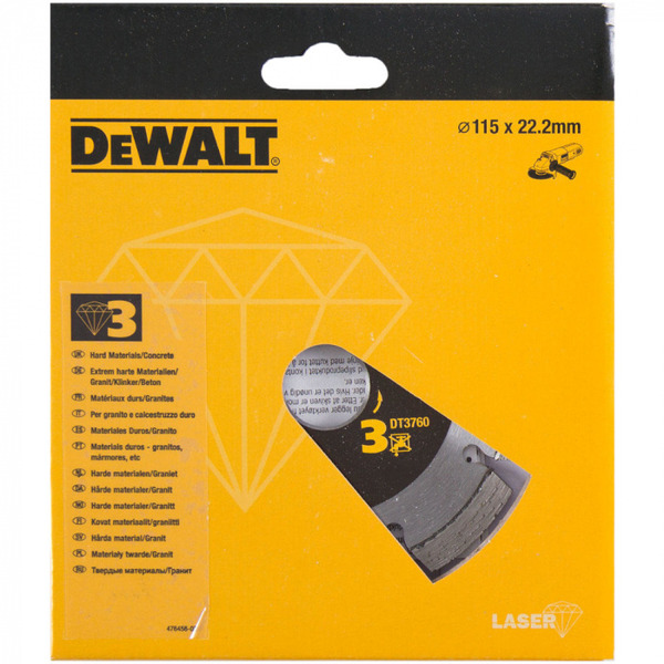 Диск алмазный DeWalt 115*22,2мм DT3760-XJ диск алмазный зубр 36652 115