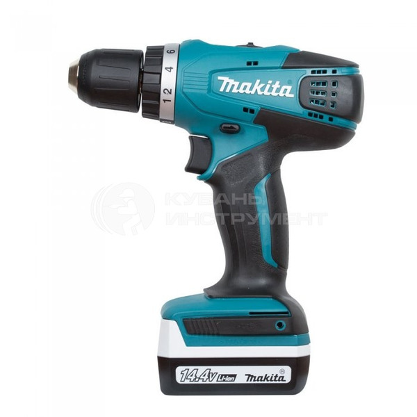 Аккумуляторная дрель-шуруповерт Makita DF347DWE дрель шуруповерт аккумуляторная makita ddf453syx5