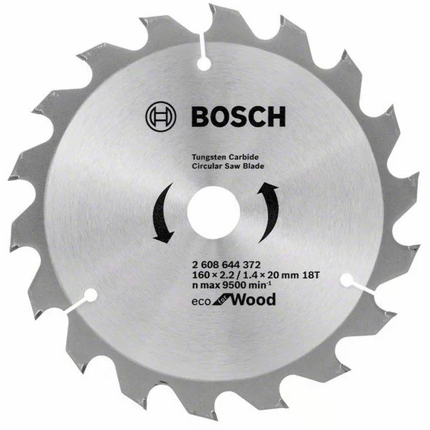 Диск пильный Bosch ECO WO 160*20/16*18T 2608644372