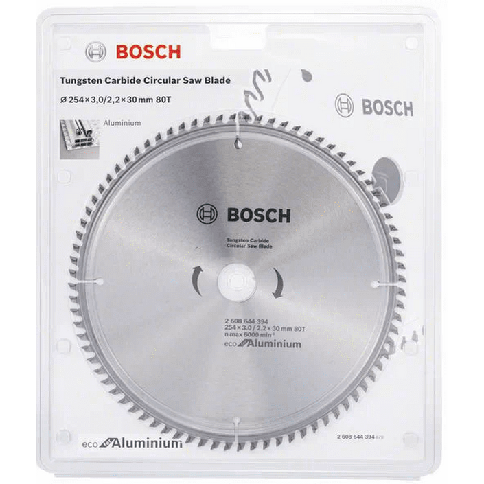 Диск пильный по алюминию Bosch ECO 254*30-80T 2608644394 диск пильный по алюминию hilberg 216 80t 30мм ha216
