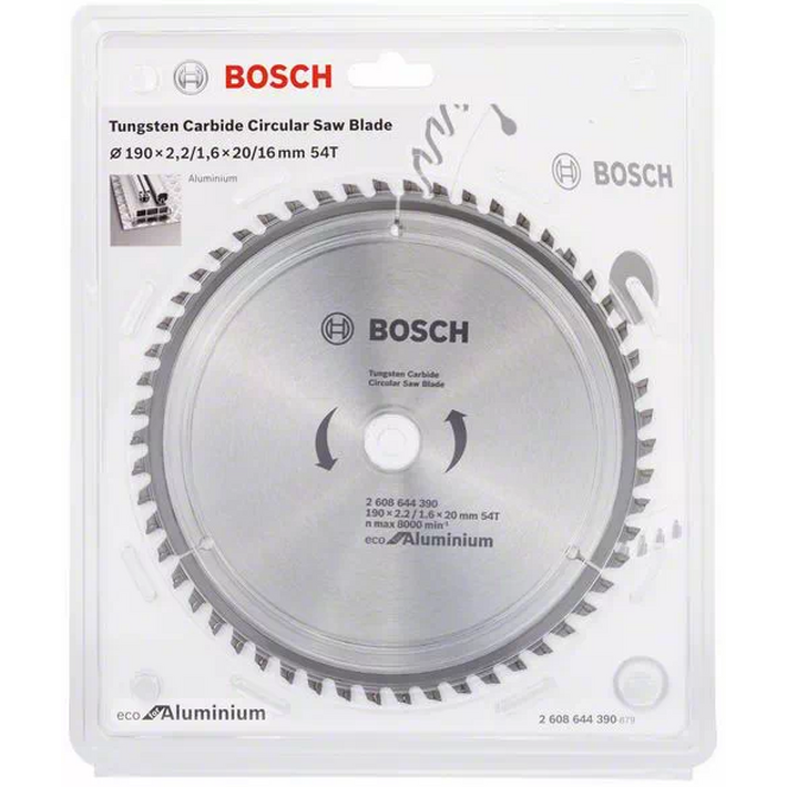 Диск пильный Bosch ECO Alu/Multi 190*20/16*54T 2608644390