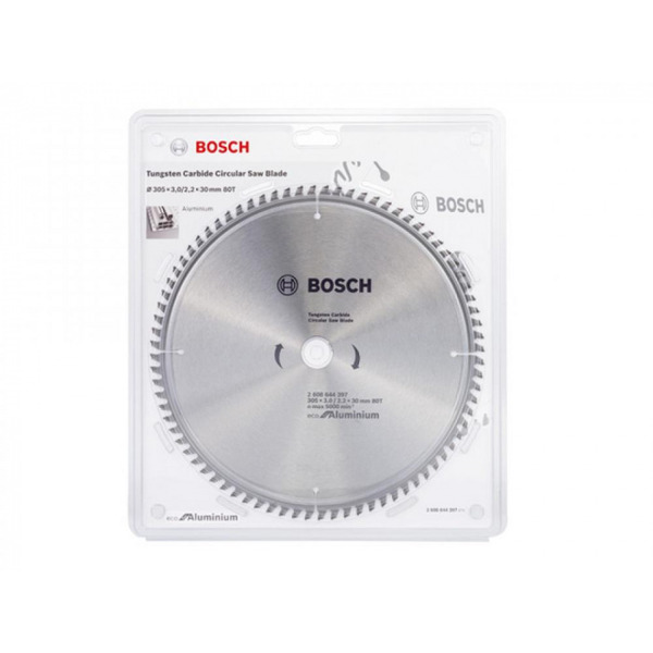 Диск пильный по алюминию Bosch ECO 305*30-80T 2608644397 пильные полотна bosch t227d по алюминию 5шт 2608631030