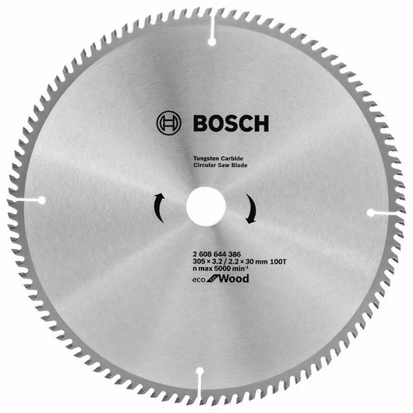 Диск пильный по дереву Bosch ECO 305*30-100T 2608644386 диск пильный bosch eco al 305 ммx30 мм 96зуб 2608644396