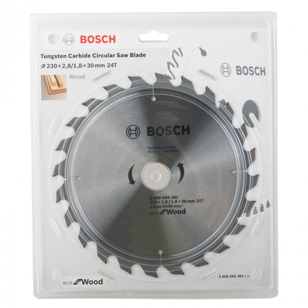 Диск пильный по дереву Bosch ECO 230*30-24T 2608644381