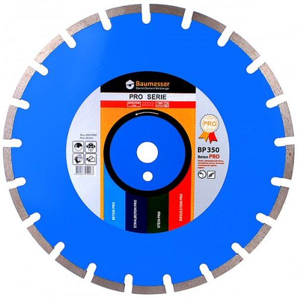 Диск алмазный Baumesser Beton Pro 1A1RSS/C1 230*2,6/1,8*10*22,23-16 94315008017