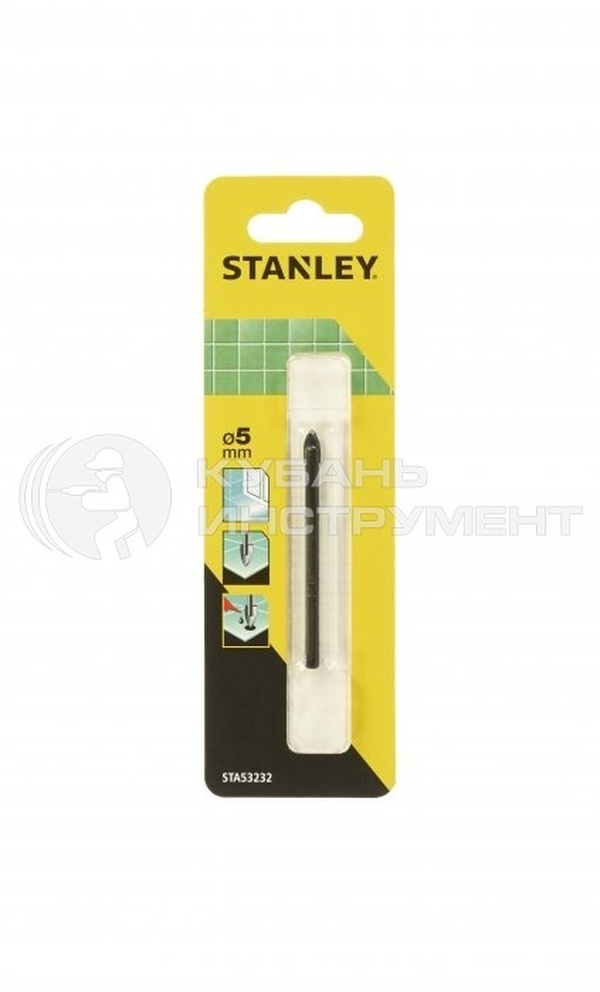 Сверло перьевое Stanley 5*58мм  стекло/плитка  STA53232-QZ
