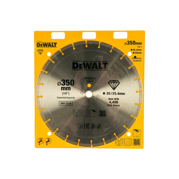 Диск алмазный DeWalt 350*25,4/20мм DT40213-QZ диск отрезной алмазный dewalt dt40213 qz
