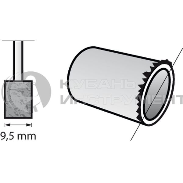 Насадка шлифовальная Dremel 9.5мм 932 26150932JA