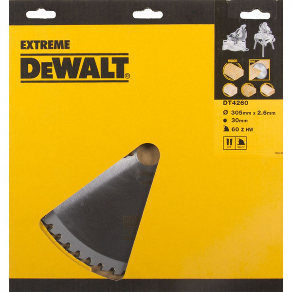 цена Диск пильный по дереву DeWalt 305/30 1.8/2.6 60 WZ-5° DT4260-QZ