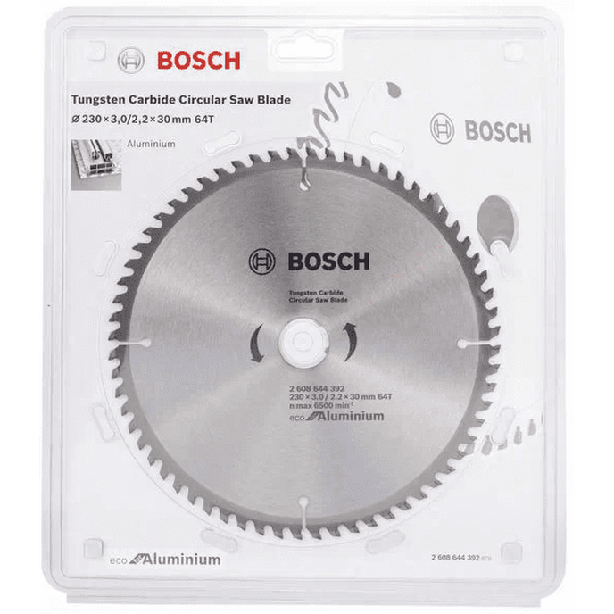 Диск пильный по алюминию Bosch ECO 230*30-64T 2608644392 диск пильный makita standard 260 30 70t по алюминию d 45973