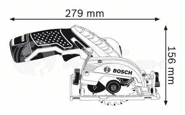 Аккумуляторная дисковая пила Bosch GKS 12V-26 (без АКБ и ЗУ) 06016A1001