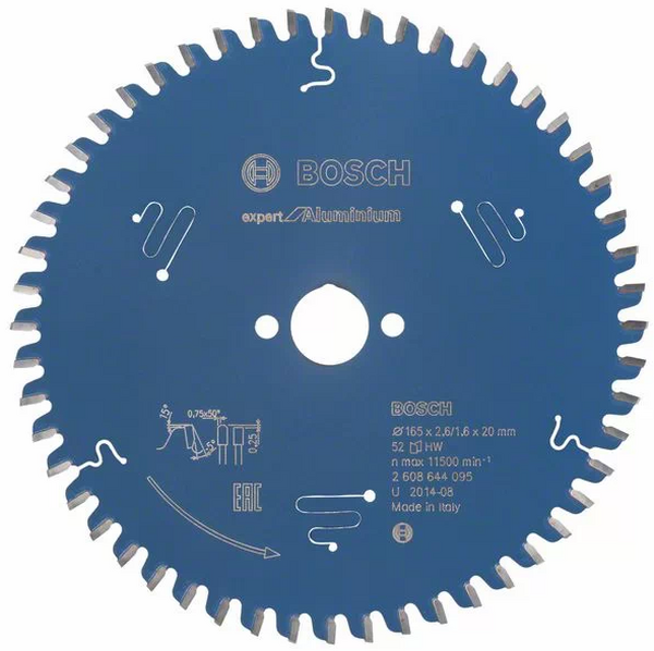 Диск пильный Bosch EXP AL 165*20*52T 2608644095