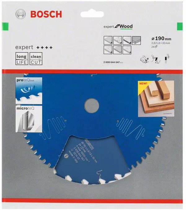 Диск пильный Bosch EXP WO 190*30*24T 2608644047