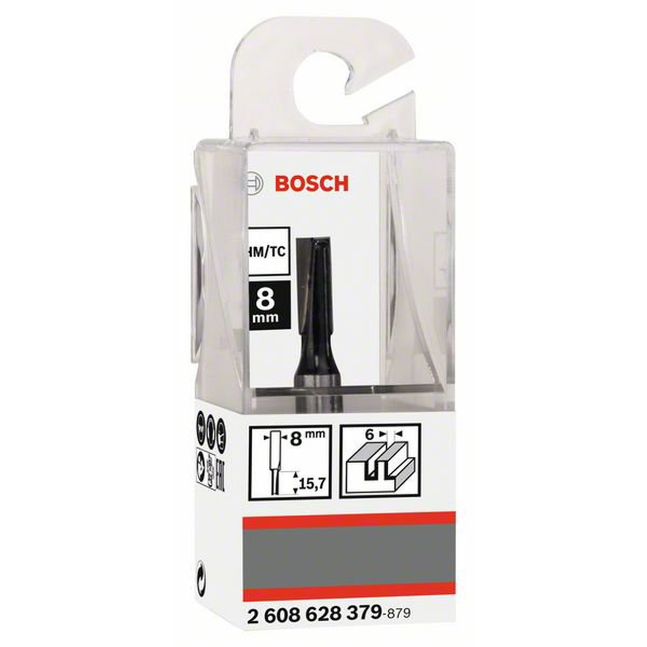 Фреза пазовая Bosch 8*6*48мм 2608628379