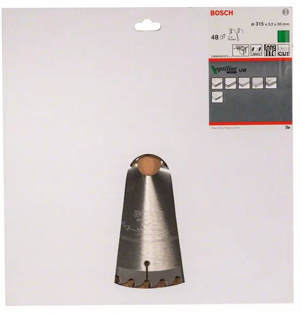 Диск пильный по дереву Bosch Optiline 315*30-48T 2608640673