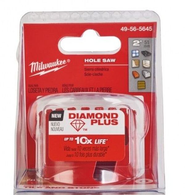 Коронка алмазная Milwaukee Diamond Plus 51мм 49565645