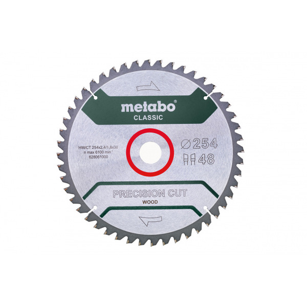 Диск пильный Metabo 254*30 HM 48WZ, 5 628061000