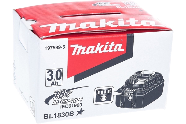 Аккумулятор Makita BL1830 18В 3Ач Li-ion  индикатор заряда  197599-5