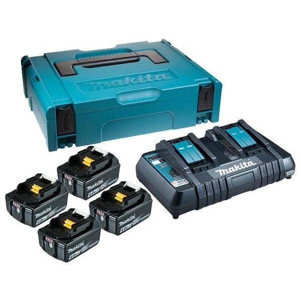 Аккумуляторный набор Makita (PSK MKP2PM184 (BL1840Bx4шт DC18RD кейс MAKPAC тип 2)) 198489-5