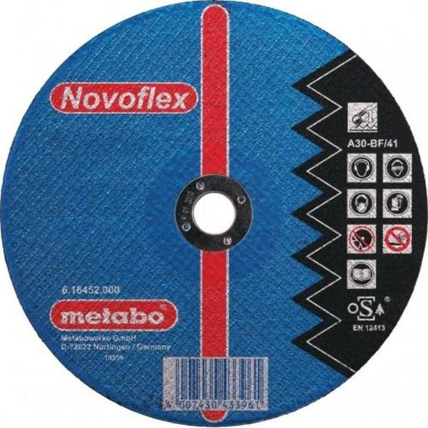 Круг отрезной по стали Metabo Novoflex 180*3,0*22,2мм 616450000 круг обдир сталь sp novoflex 230x6 0x22 23 мм ru