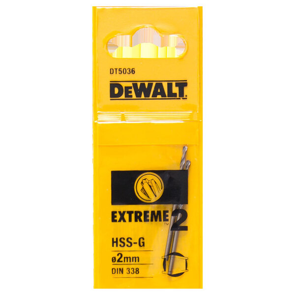 Сверло по металлу DeWalt Extreme2 HSS-G 2*49*24мм 2шт DT5036-QZ