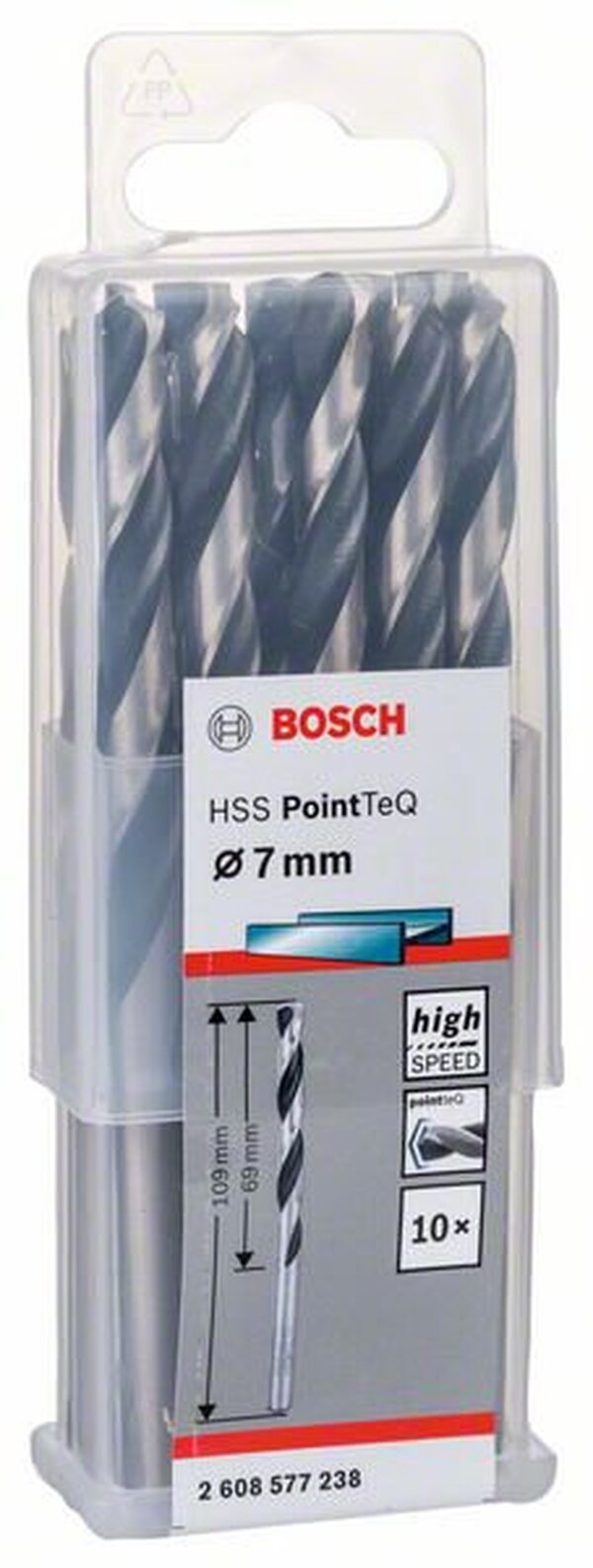 Сверло по металлу Bosch PointTeQ 7.0мм 2608577238