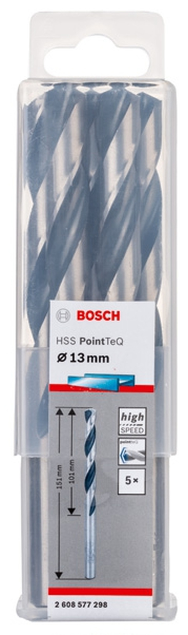 Сверло по металлу Bosch PointTeQ 13,0мм 2608577298
