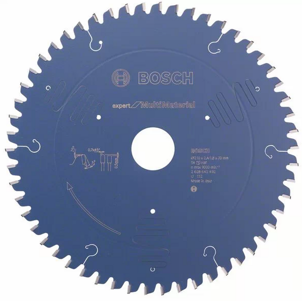 Диск пильный по мультиматериалам Bosch 210*30-54T 2608642492
