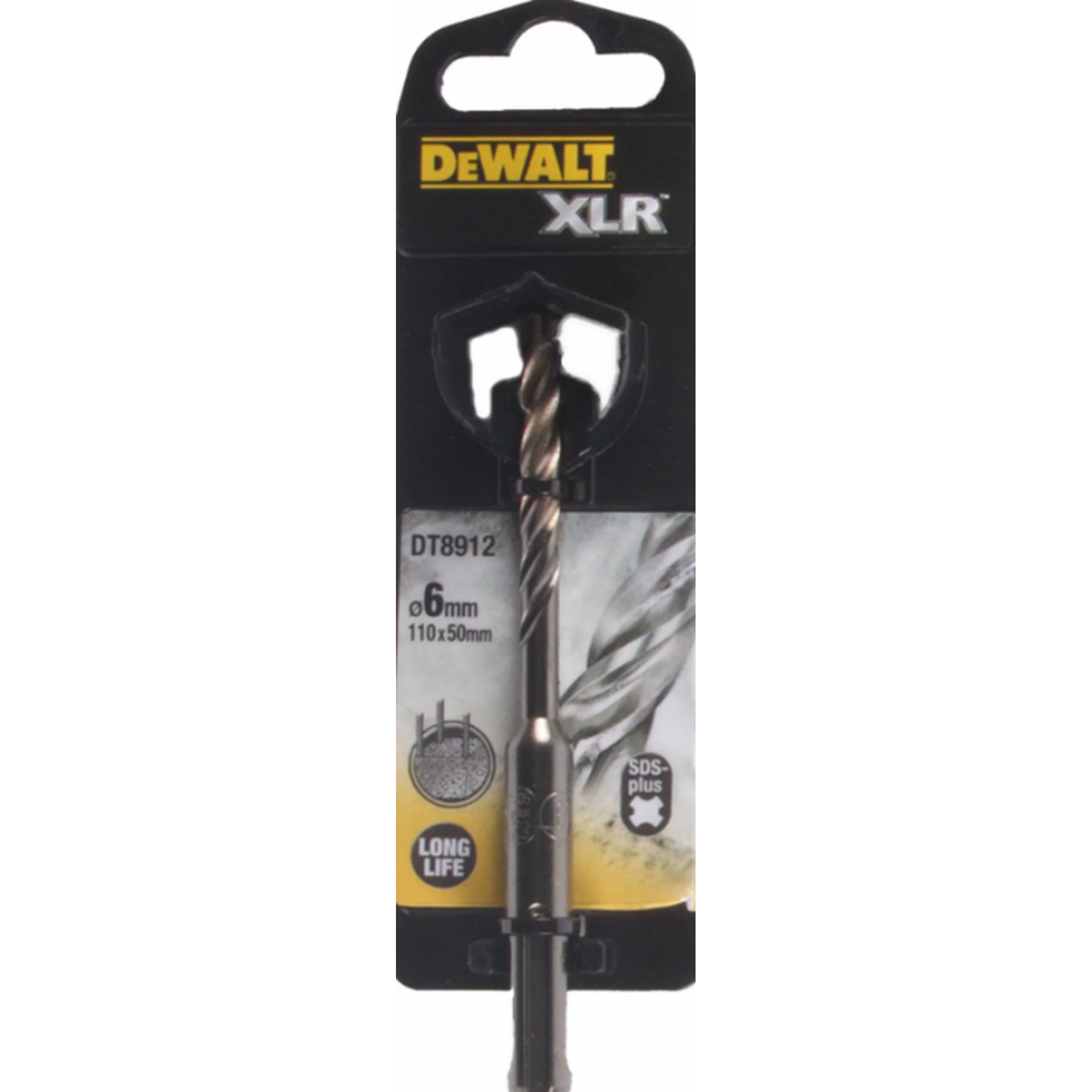 Бур DeWalt SDS-plus XLR 6*50/110 DT8912-QZ бур dewalt dt60820 qz sdsmax ф22х400 540мм xlr