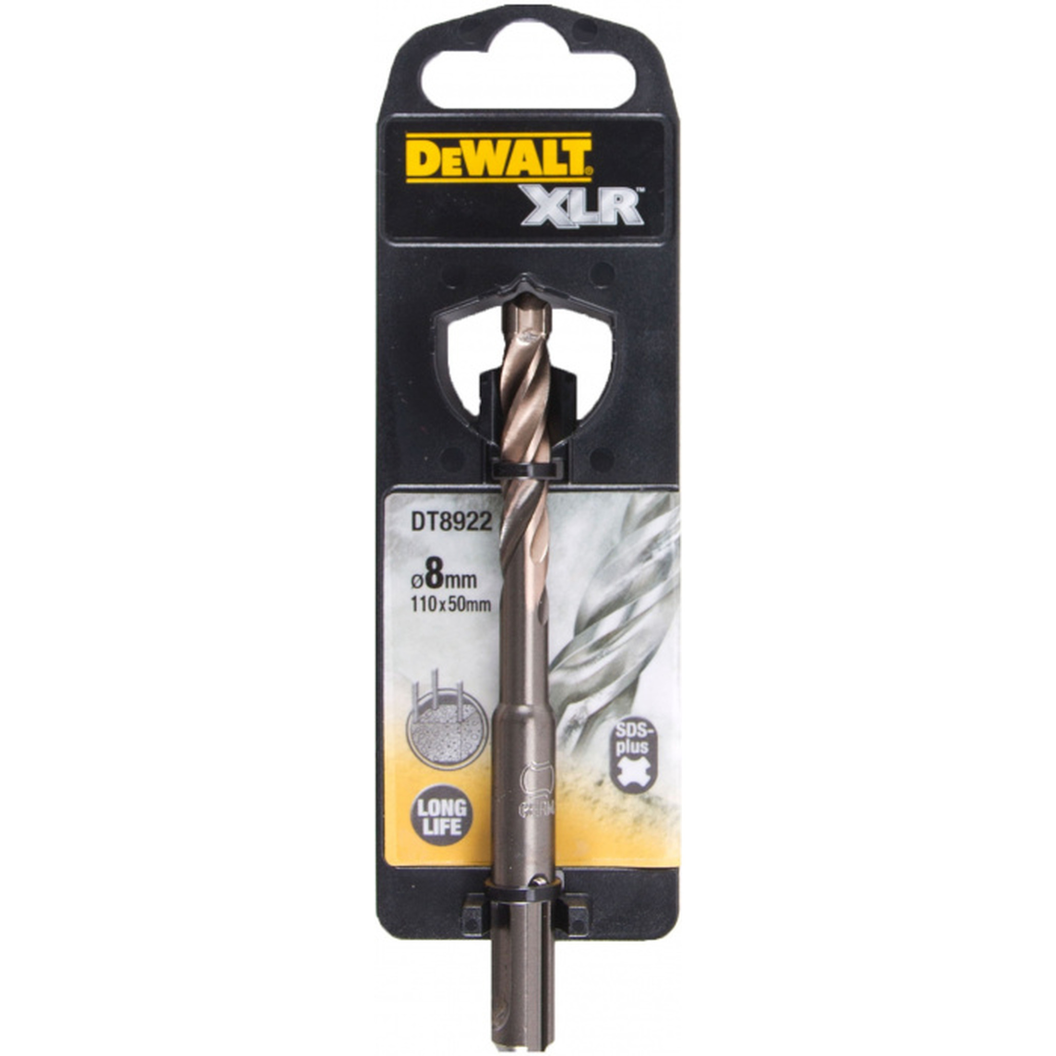 Бур DeWalt SDS-plus XLR 8*50/110 DT8922-QZ бур dewalt dt60820 qz sdsmax ф22х400 540мм xlr