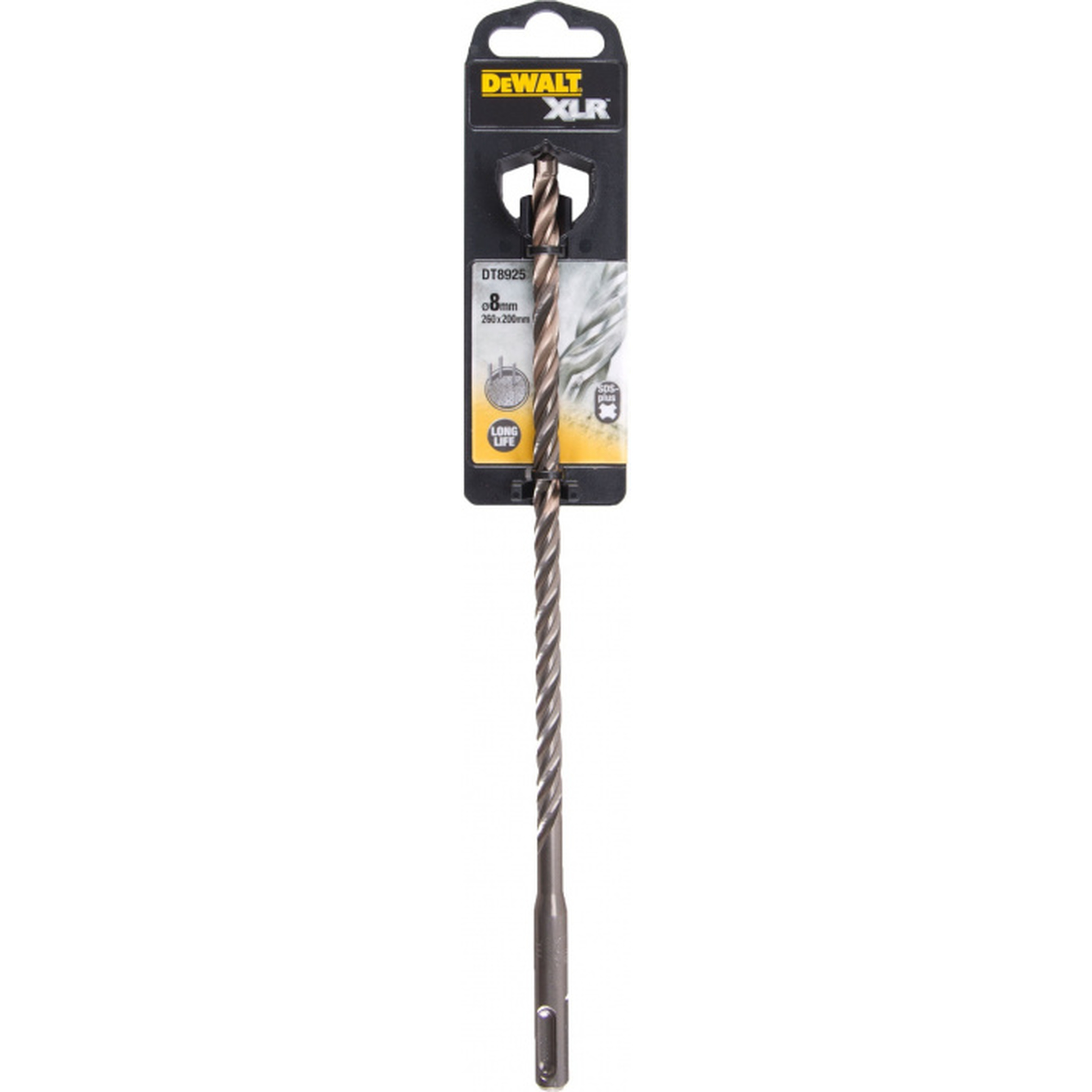 Бур DeWalt SDS-plus XLR 8*200/260 DT8925-QZ бур dewalt dt60820 qz sdsmax ф22х400 540мм xlr