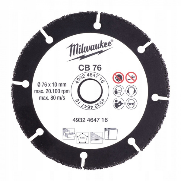 Диск пильный по дереву Milwaukee 76мм  для M12 Fcot  4932464716