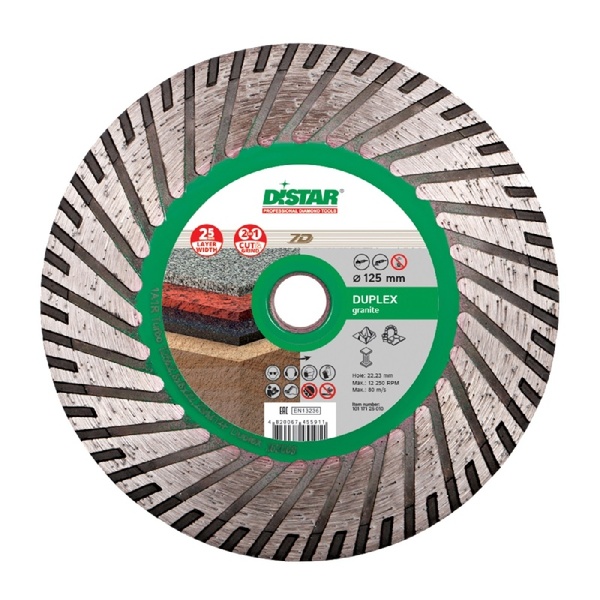 Диск алмазный DiStar Duplex Turbo 1A1R 125*2.8*8*22.23/M14F 10117126010