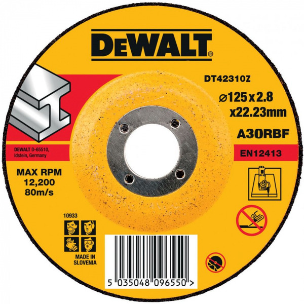 Круг отрезной по металлу DeWalt Industrial 125*2,8*22,2мм DT42310Z-QZ