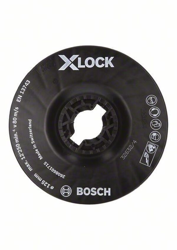 Тарелка опорная Bosch X-LOCK средняя 125мм 2608601715