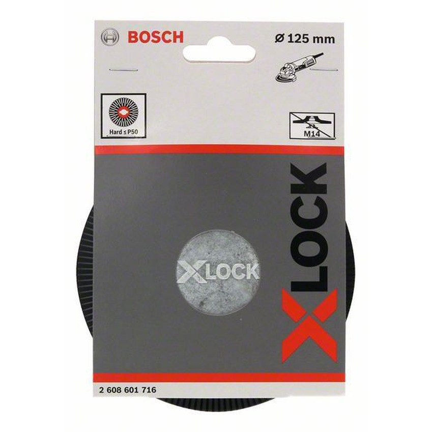 Тарелка опорная Bosch X-LOCK грубая 125мм 2608601716