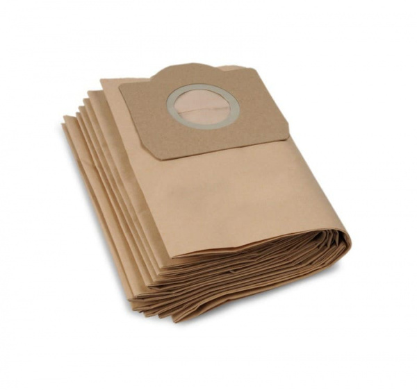 Фильтр-мешки бумажные Karcher WD 3 brown 5шт 2.863-276