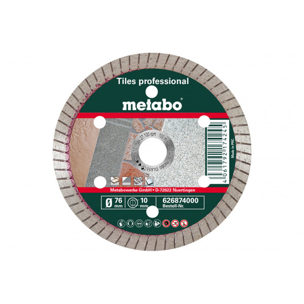 Диск алмазный Metabo 76*10мм 626874000