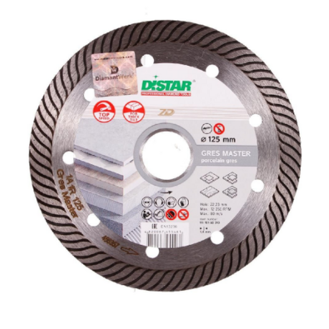 Диск алмазный DiStar Gres Master 1A1R 125*1,4*10*22,23 11115160010