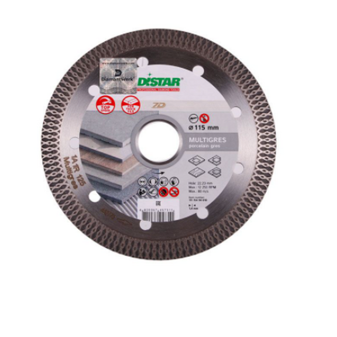Диск алмазный DiStar Multigres 1A1R 115*1.4*10*22,23 11115494009