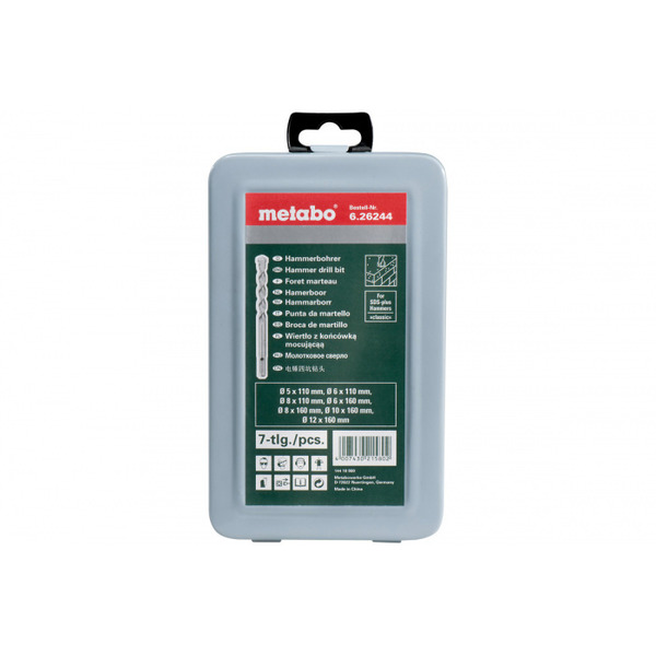 набор sds plus metabo 626244000 5 x 110 мм Набор буров Metabo SDS-plus classic 7шт 626244000