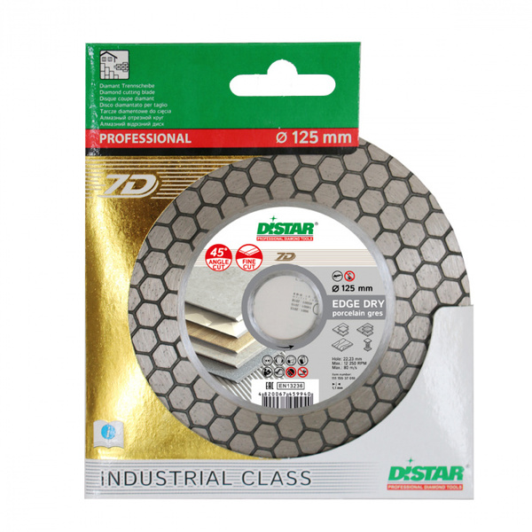 Диск алмазный Distar Edge Dry 1A1R 125*1,6/1,2*25*22,23 11115537010