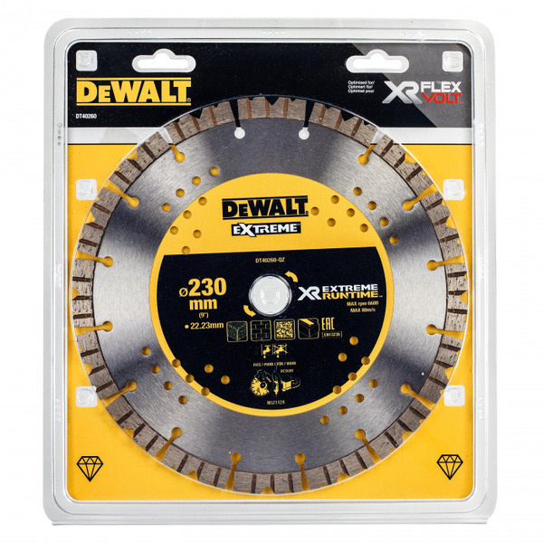 Диск алмазный DeWalt h-12 230*22,2мм DT40260-QZ