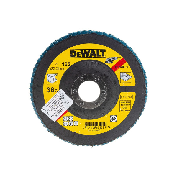 Круг лепестковый DeWalt Extreme 125*22,2мм 36G DT3308-QZ